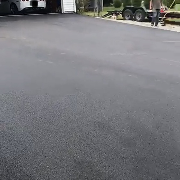 Newly installed asphalt