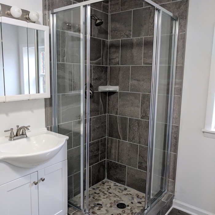 Corner Shower with Base