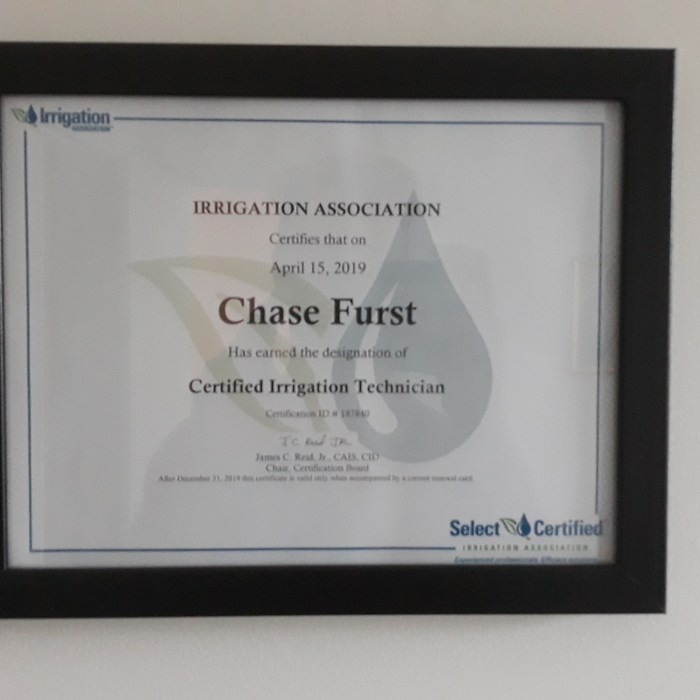 Irrigation Association Certification