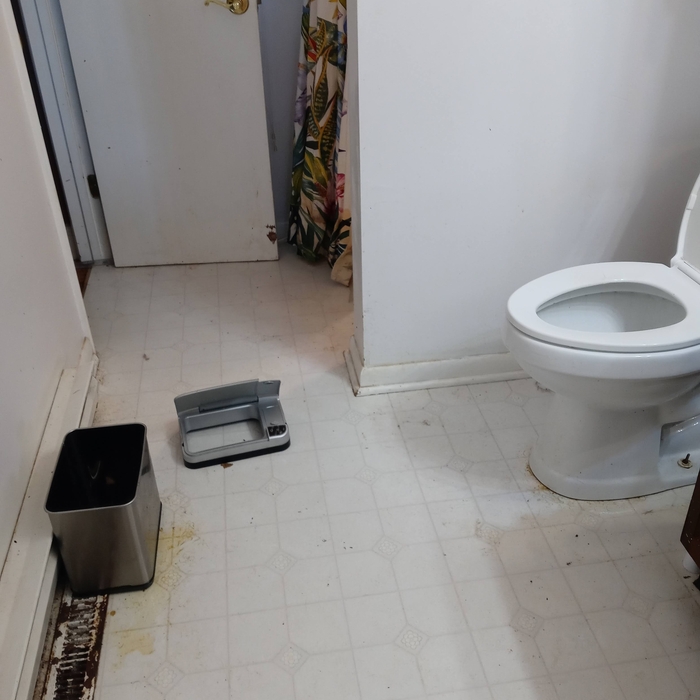 BATHROOM BEFORE BEING CLEANING