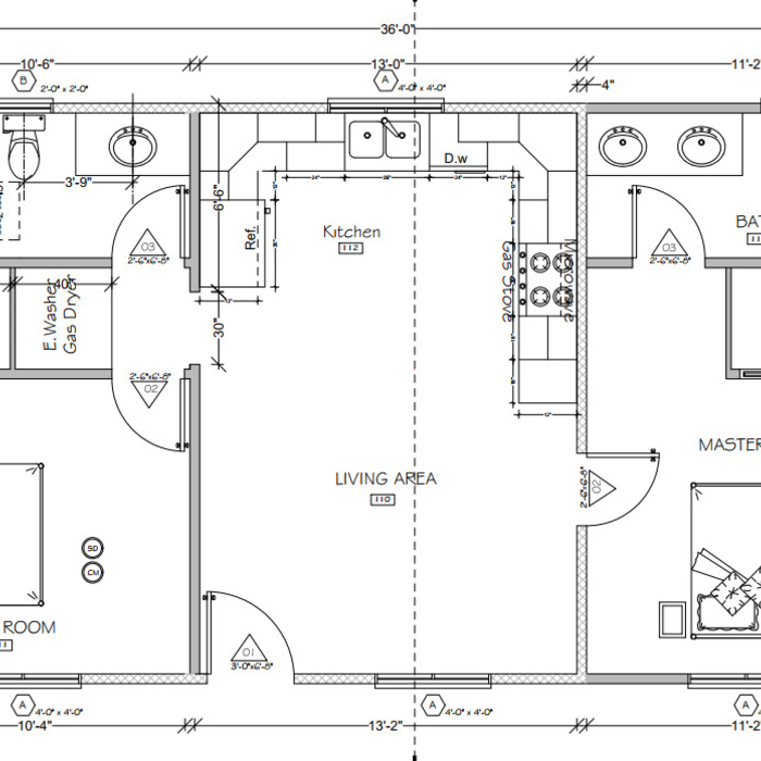 East Sac Garage Conversion: Floorplan