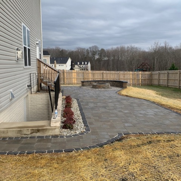 finished patio