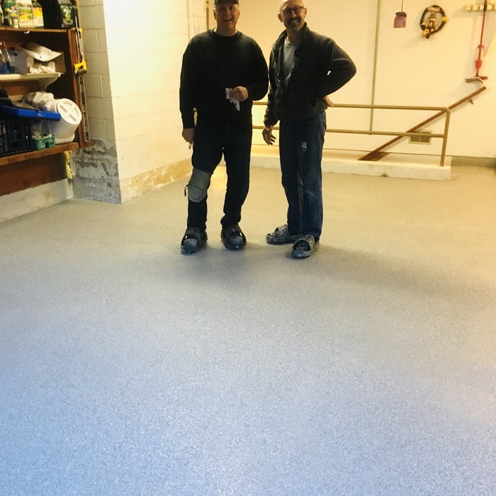 Decorative Concrete on old garage floor