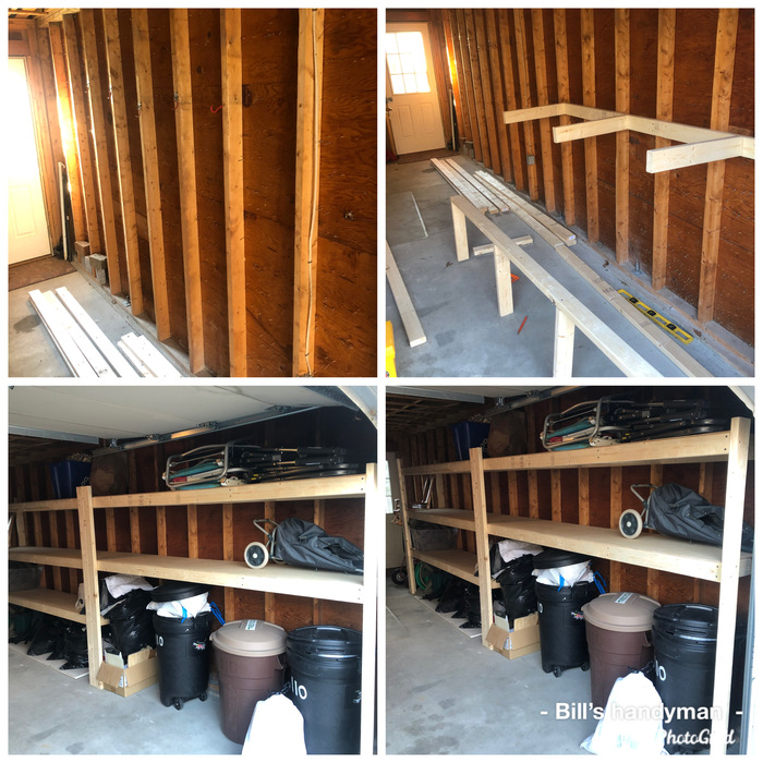 garage shelves installation