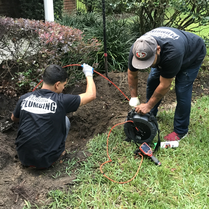 SCOPING DRAIN LINE