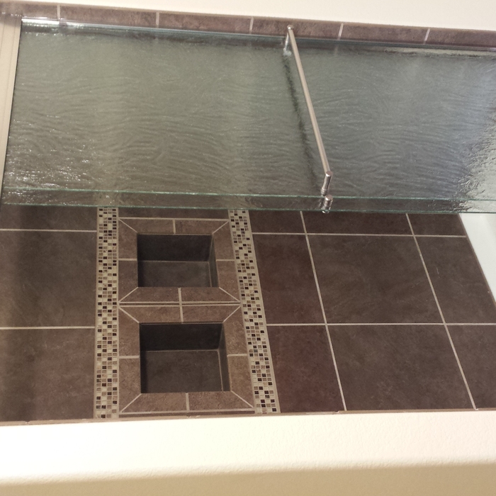Desired shower for the walkout basement