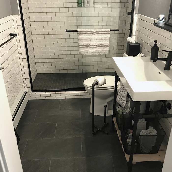 Small Basement Finish Bathroom