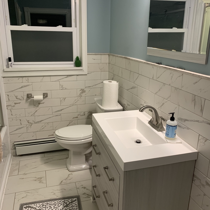 New Toilet and Vanity