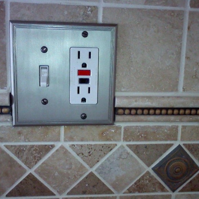Kitchen backsplash, drywall repair and painting