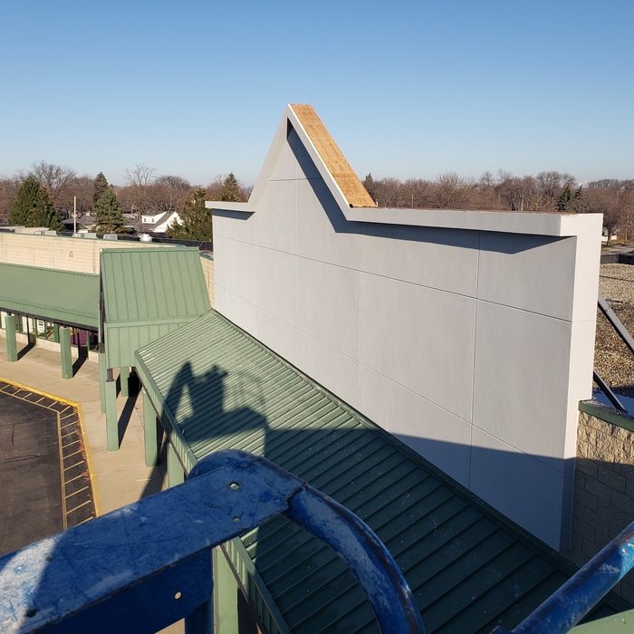 aerial finished wall