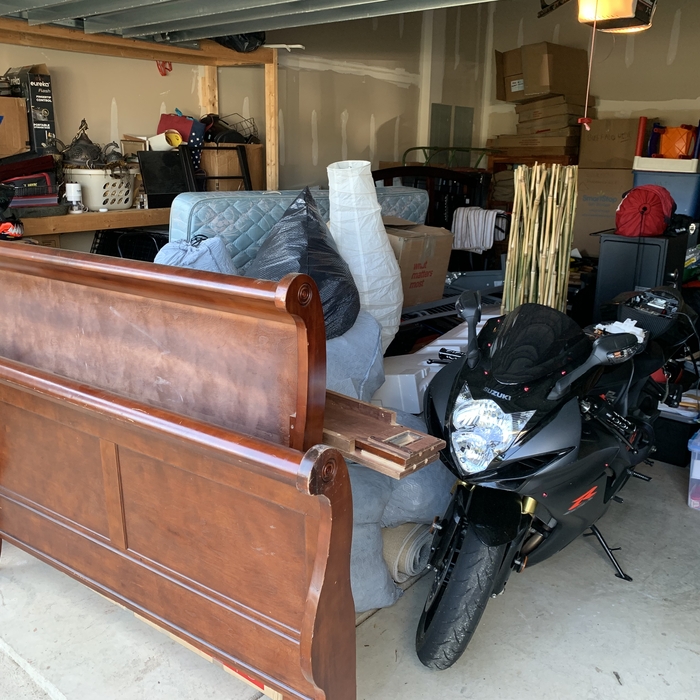 Bedroom Furniture and Junk Removal - Before