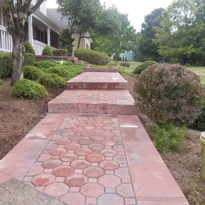 Patio and steps